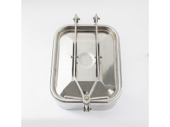 昊宇不銹鋼衛(wèi)生級方形人孔